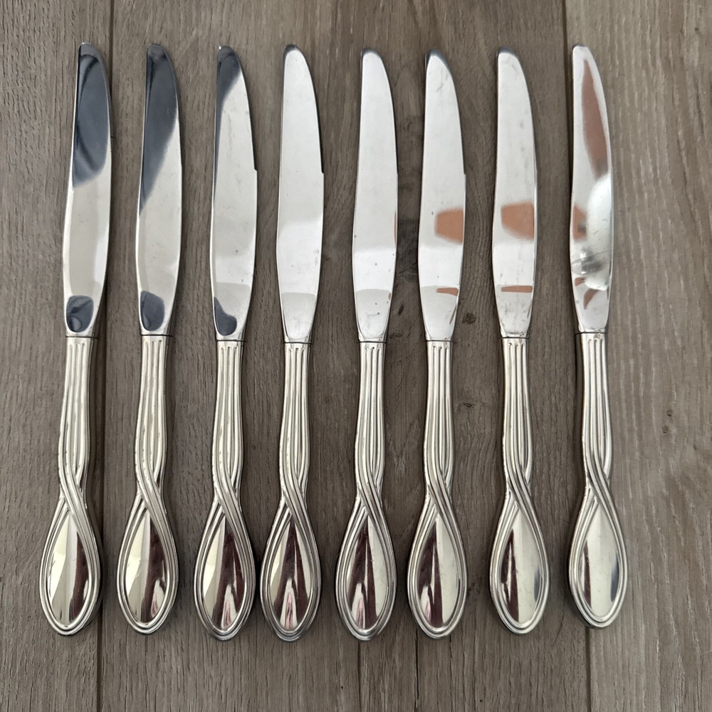Oneida Axis Set of 8 Dinner Knives 9 3/8"‎ USA Made